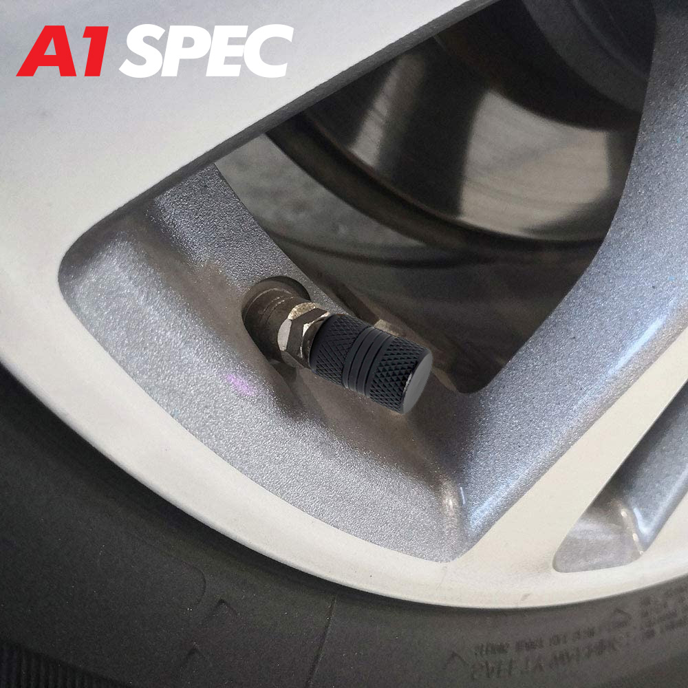 Black 4PCS Dual Grip Valve Stem Caps anodized Aluminum Tire Valve Cap Set, Corrosion Resistant, Universal Stem Covers for Cars Trucks Motorcycles SUVs and Bikes - Image 2